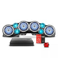 1823 WRANGLER JL/GLADIATOR JT OVERHEAD PACKAGE BLACK SOUND BAR W/WHITE SPEAKERS