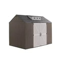 EASY INSTALL 7X10 RESIN STORAGE SHED BROWN