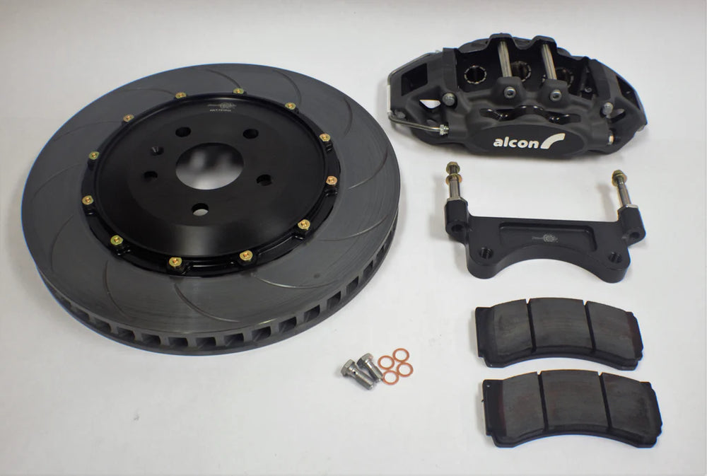 Alcon Chevrolet Corvette C8 (Aftermarket Wheels) 6 Piston 380x36mm Front Street Kit - Nickle Plated