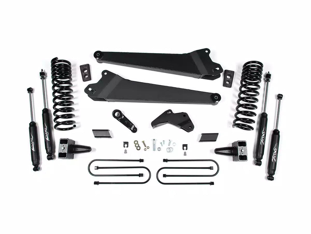 1318 RAM 3500 6.5IN REPLACEMENT RADIUS ARM KITDSLFRT COIL RR BLOCKNITRO SHOCKS
