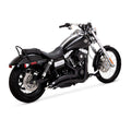 Vance & Hines HD Softail 86-17 Big Radius 2-2 Black PCX Full System Exhaust