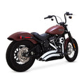 Vance & Hines HD Softail 86-17 Big Radius 2-2 Black PCX Full System Exhaust