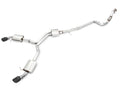 AWE Tuning Audi B9 A5 Track Edition Exhaust Dual Outlet - Chrome Silver Tips (Includes DP)