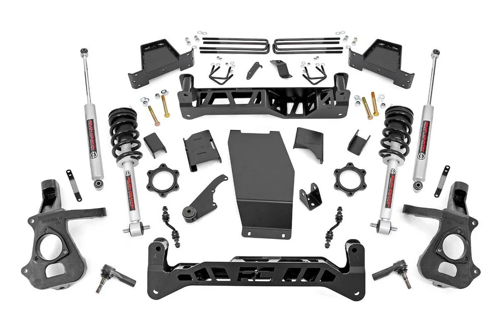 1x 174BOX1 7 Inch Lift Kit Alum Stamp Steel FR N3 Chevy GMC 1500 (14-18)