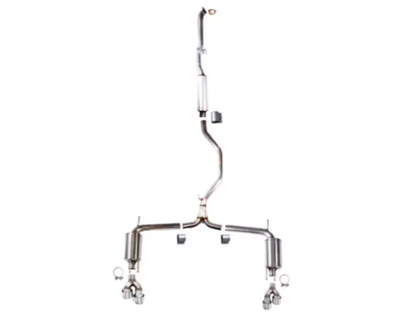 Cat-Back Exhaust System with Quad Exit Polished Tips