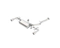 Borla 03-09 Mazda RX-8 1.3L Single Round Rolled Angle-Cut Cat-Back Exhaust