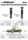 Buddy Club USA coilovers detail