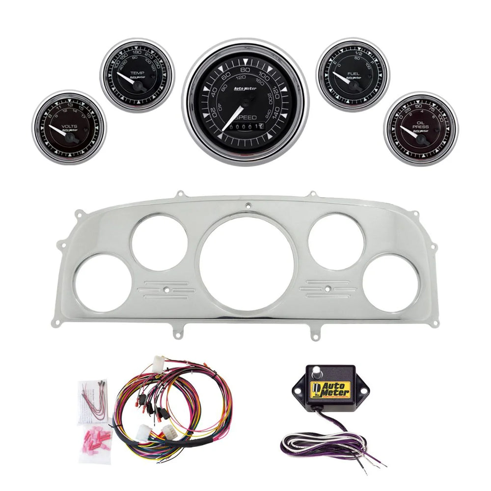 AutoMeter chrome gauge