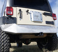 07-14 - JK 2/4 Door Odyssey Rear Bumper w/o Lights - Tectured Black Powder Coat Alum
