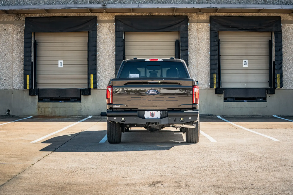 24C F150 VAQUERO REAR BUMPER TEXTURE BLACK
