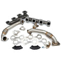 HIGH FLOW EXHAUST MANIFOLD AND UPPIPES KIT SILVERADO/SIERRA 6.6L LLY SILVER