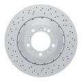 DFC 16-23 Porsche Cayman Left Front Drilled Hi-Carbon Alloy Geomet Coated Rotor
