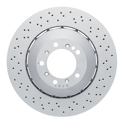 DFC 16-23 Porsche Cayman Right Front Drilled Hi-Carbon Alloy Geomet Coated Rotor