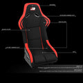 Fixed-Position Bucket Racing Seat