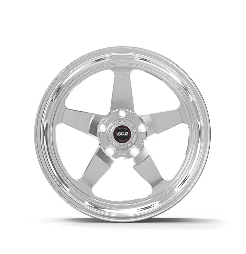 Weld S71 15x9.33 / 5x4.5 BP / 4.5in. BS Polished Wheel (Medium Pad) - Black Single Beadlock MT