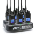 Rugged Radios 6 PACK - Choose Your Business Band Two Way Handheld Radio RDH-16 - VHF Black