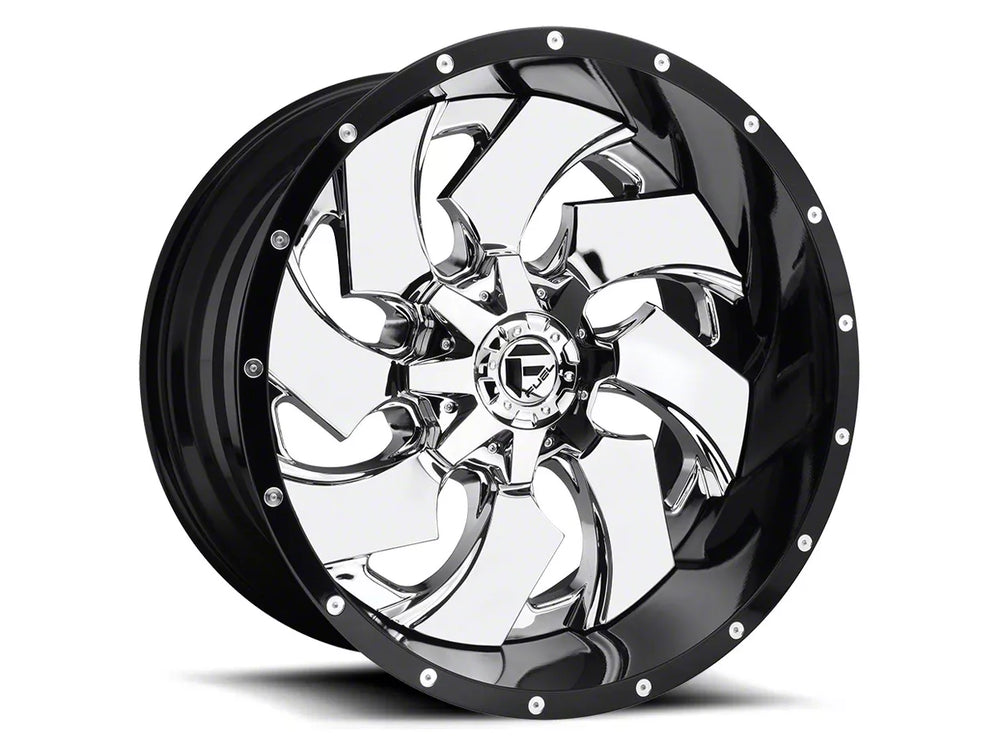 ~(66 lbs. 27X27X19)~ MAVERICK 24x16 6x135.00/6x139.70 CHROME PLATED GLOSS BLACK LIP (-100 mm)
