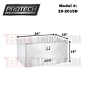BOX AL 15X15X24 DIAPLT DROP DOOR