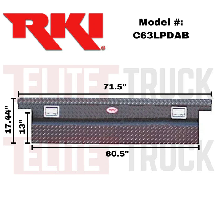 SINGLE LID ALUM LP DEEP XBOX BLKFULLSIZE TRUCKS