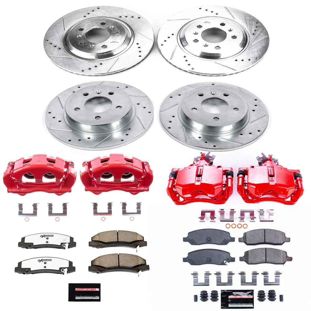 Power Stop 06-11 Buick Lucerne Front & Rear Z23 Evolution Sport Brake Kit w/Calipers
