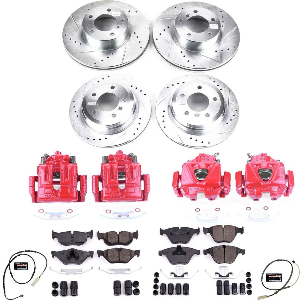 Power Stop 13-15 BMW X1 Front & Rear Z23 Evolution Sport Brake Kit w/Calipers