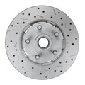 LEED Brakes Spindle Kit with Drilled Rotors and Zinc Plated Calipers