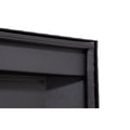 SADDLE BOX ALUM COMPACT LOW PROFILE TEXTURED MATTE BLK 7.7 CU FT