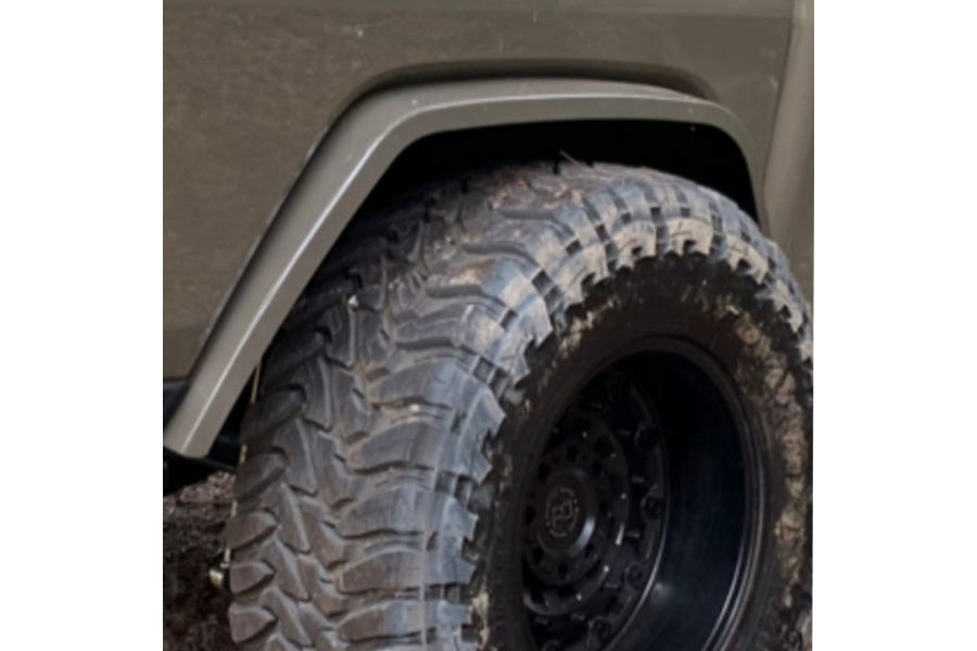 JT Crawler Rear Flare-Semi-Gloss Black Powder Coat Nemesis Industries