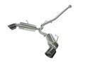 aFe axle-back exhaust installed view