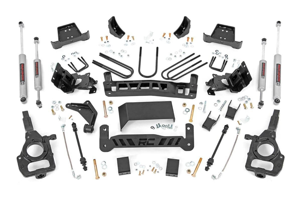 1x 43130BOX2 1x 43130BOX1 1x 43130BOX3 1x 43130BOX4 5 Inch Lift Kit Ford Mazda B3000 (98-08) Ranger (98-11) 4WD