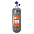 Nitrous Bottle 12 Lb 9 Oz Nitrous Bottle W/ Carbon Fiber Finish & Super Hi Flo Valve Includes Racer Safety Blow-Off NOS