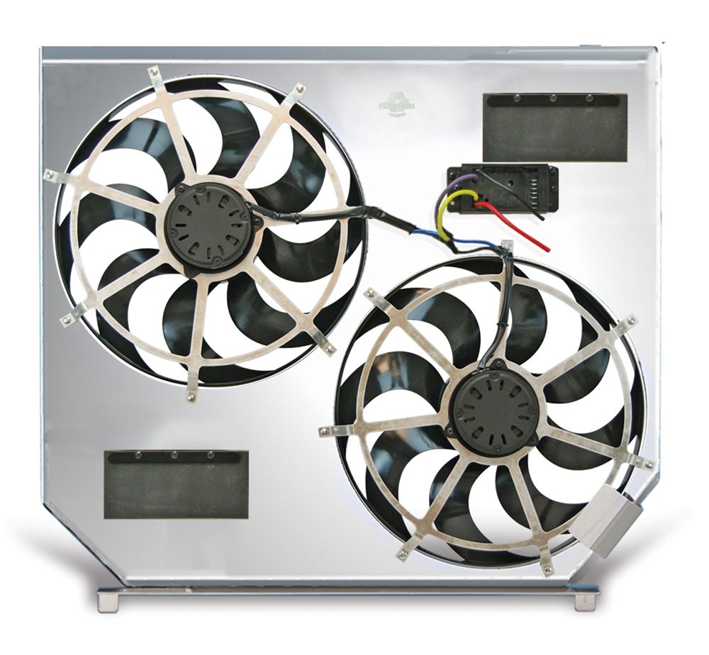 FAN ELECTRIC 15IN DUAL SHROUDED PULLER W/ VARIABLE SPEED CONTROL FORD F250 2WD