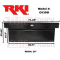 SINGLE LID STEEL DEEP XBOX BLK FULLSIZE TRUCKS