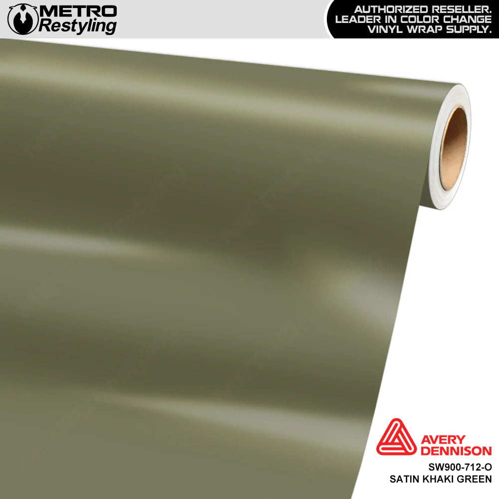 SW900 Satin Khaki Green Vinyl Wrap Film
