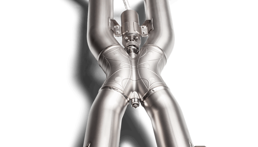 Akrapovic 2017+ Mercedes-AMG GT Roadster Evolution Line Cat Back (Titanium) w/Carbon Fiber Tips