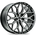 Vossen HF-2 20x9.5 / 5x114.3 / ET25 / Deep Face / 73.1 - Brushed Gloss Black Wheel