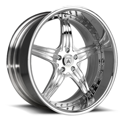 Asanti Forged AF144 20X9.5 5X112 BLK CHR AUDI A8L 32MM AF14420955112