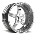 Asanti Forged AF144 20X9.5 5X112 BLK CHR AUDI A8L 32MM AF14420955112