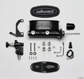 Wilwood Tandem Compact M/C Kit w L/H Bracket Prop Valve - 1 Bore Burnished-w/Pushrod 261-18526-P