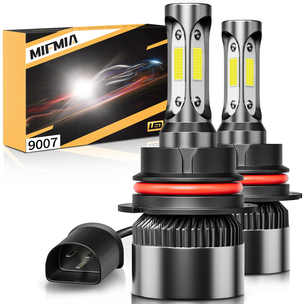 9007 LED Headlight Bulbs, 15000 Lumens 6500K