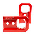 Steel Trail Hook with Red Powder Coat Finish