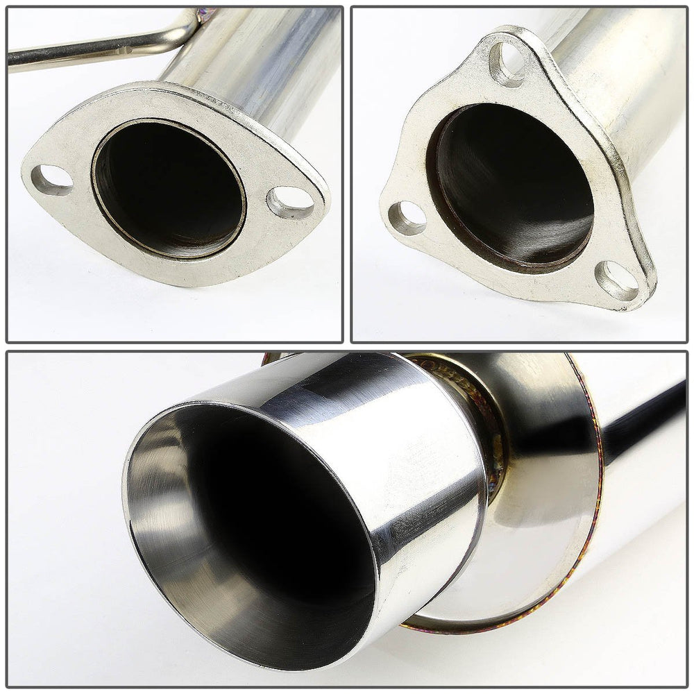 T-304 Stainless Steel Cat-Back Exhaust System, 2.4L