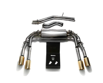 Valvetronic Exhaust System 3-Inch 3.5-Inch Gold Tips