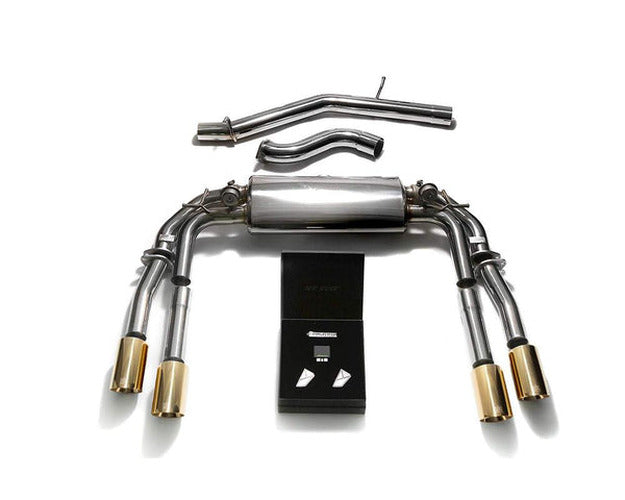 Valvetronic Exhaust System 3-Inch 3.5-Inch Gold Tips