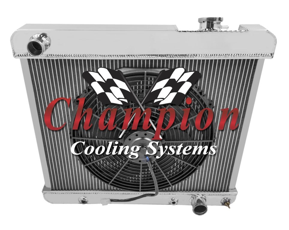 4-Row All-Aluminum Radiator w/ Transmission Cooler
