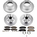 Power Stop 09-10 Ford F-250 Super Duty Front & Rear Z17 Coated Brake Kit