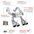 0508 997 NON TURBO 911 3.6L 6CYL MT RWD (3.5IN RD x 6IN) SPLIT REAR CBACK SYSTEM