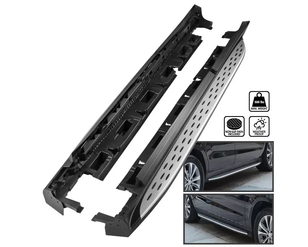 X166 Aluminum Running Board Side Step Bars