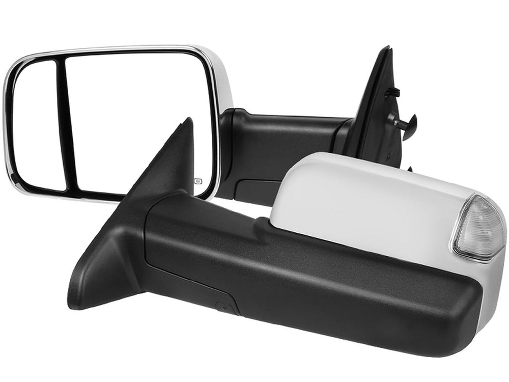 TOWING MIRRORS-POWER- CHROME COVER