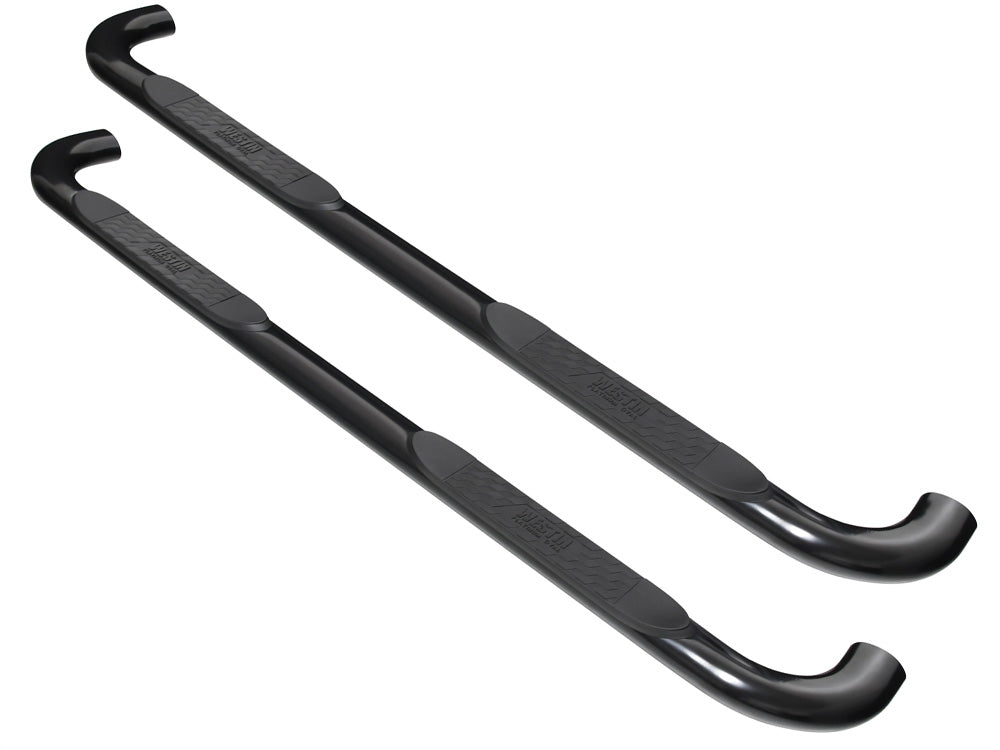 ~(41 lbs. 58X19X4)~ Platinum 4 Oval Nerf Step Bars Black Silverado/Sierra 1500 Reg Cab 2014-2018 (Body Mount)